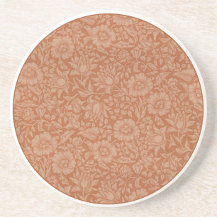 William Morris Mallow Floral Wallpaper Design Coaster