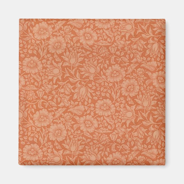 William Morris Mallow Floral Wallpaper Design Magnet (Front)
