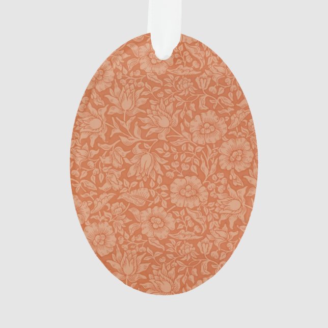 William Morris Mallow Floral Wallpaper Design Ornament (Back)