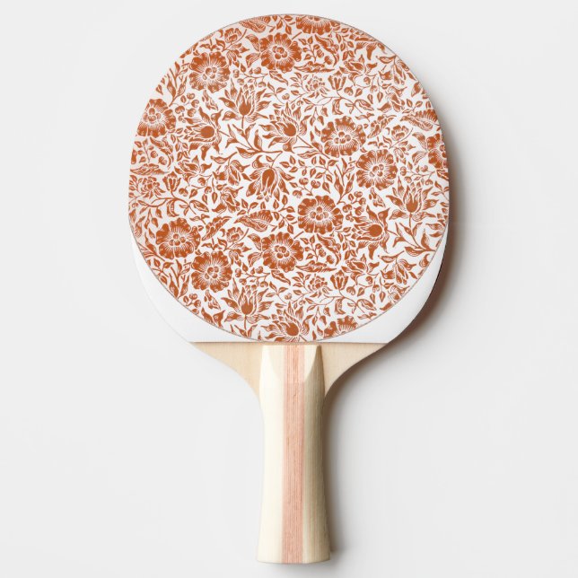 William Morris Mallow Floral Wallpaper Design Ping Pong Paddle (Front)