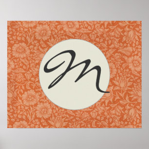 William Morris Mallow Floral Wallpaper Design Poster