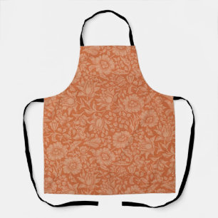 William Morris Mallow Pattern: Terracotta Floral Apron