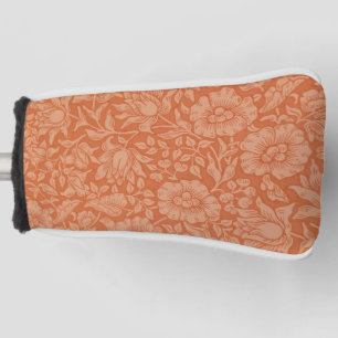 William Morris Mallow Pattern: Terracotta Floral Golf Head Cover