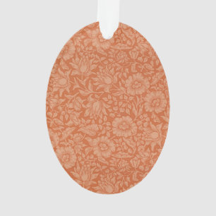 William Morris Mallow Pattern: Terracotta Floral Ornament