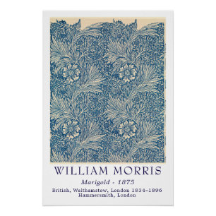William Morris Marigold 1875 Vintage Botanical Art Poster