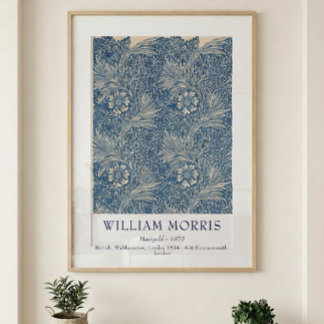 William Morris Marigold 1875 Vintage Botanical Art Poster