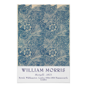William Morris Marigold 1875 Vintage Botanical Art Poster