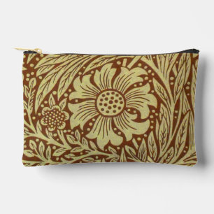 William Morris Marigold Antique Flower Pattern Accessory Pouch