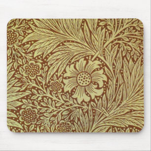 William Morris Marigold Antique Flower Pattern Mouse Mat