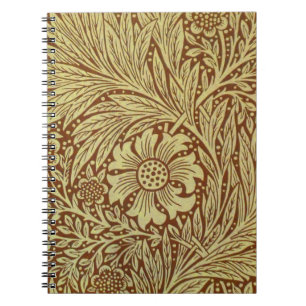 William Morris Marigold Antique Flower Pattern Notebook
