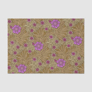 William Morris Marigold, Brown, Beige and Violet Tissue Paper