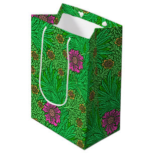 William Morris Marigold, Emerald Green & Fuchsia Medium Gift Bag