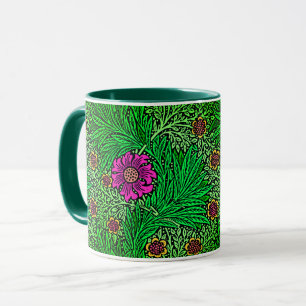 William Morris Marigold, Emerald Green & Fuchsia  Mug