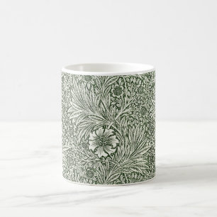 William Morris Marigold Green Floral Art Print Coffee Mug