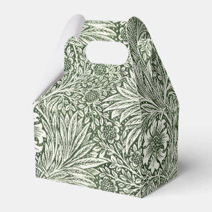 William Morris Marigold Green Floral Art Print Favour Box