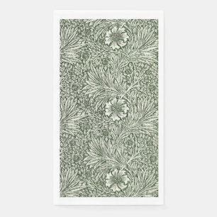 William Morris Marigold Green Floral Art Print Napkin