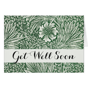 william morris marigold green floral flower