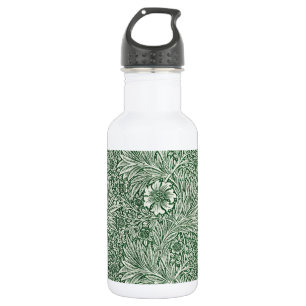 william morris marigold green floral flower 532 ml water bottle