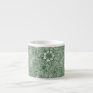 william morris marigold green floral flower espresso cup