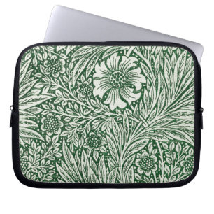 william morris marigold green floral flower laptop sleeve