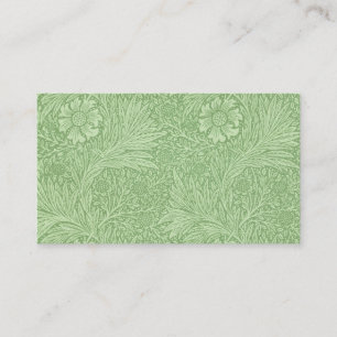 William Morris Marigold (Green) Pattern Business Card