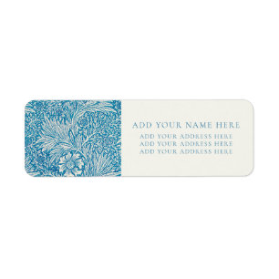 WILLIAM MORRIS "MARIGOLD" RETURN ADDRESS LABEL
