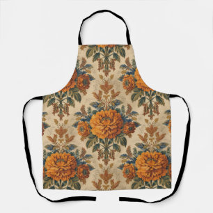 William Morris marigold Vintage floral Apron