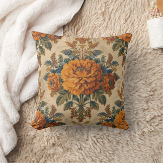 William Morris marigold Vintage floral Cushion