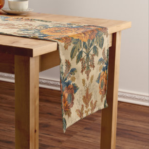 William Morris marigold Vintage floral Short Table Runner