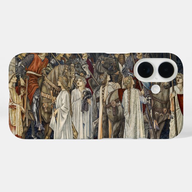 William Morris Mediaeval Knights Tapestry Design Case-Mate iPhone Case (Back (Horizontal))