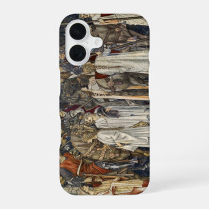 William Morris Mediaeval Knights Tapestry Design iPhone 16 Case