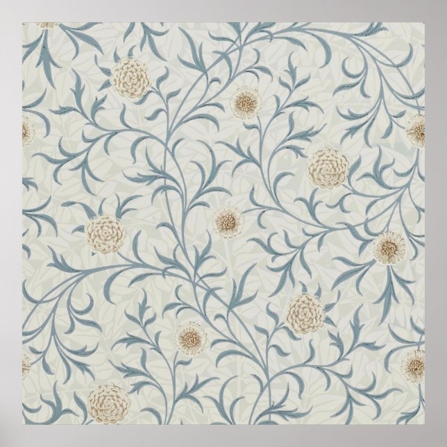 William Morris - Mediaeval Scroll and Branches Poster (Front)