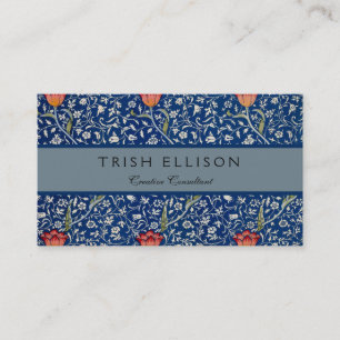 William Morris Medway Blue Floral  Business Card