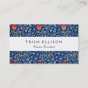 William Morris Medway Blue Floral  Business Card