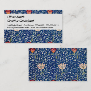 William Morris Medway Blue Floral  Business Card