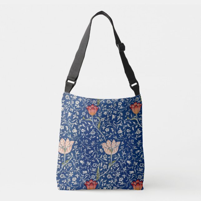 William Morris Medway Blue Floral  Crossbody Bag (Front)
