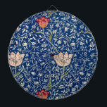 William Morris Medway Blue Floral  Dartboard<br><div class="desc">William Morris Medway - a classic william morris blue floral design,  from 1885.</div>