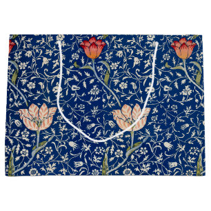 William Morris Medway Blue Floral  Large Gift Bag