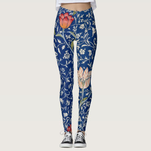 William Morris Medway Blue Floral  Leggings
