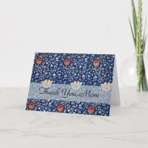 William Morris Medway Blue Floral Thank You Card