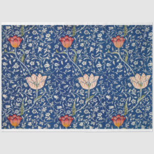 William Morris Medway Blue Floral  Tissue Paper