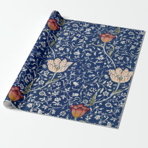 William Morris Medway Blue Floral Wrapping Paper