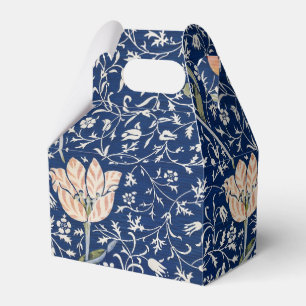 William Morris Medway Blue Tulip Floral Art Favour Box