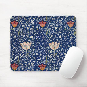 William Morris Medway Blue Tulip Floral Art Mouse Mat