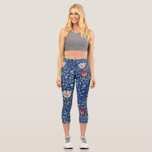 William Morris Medway Pattern Capri Leggings
