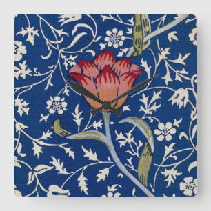 William Morris Medway Pattern Square Wall Clock