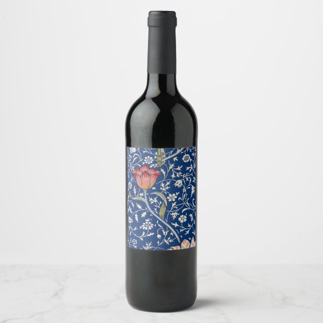 William Morris Medway Pattern Wine Label (Front)