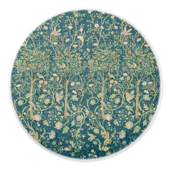 William Morris "Melsetter" 1 Ceramic Knob (Front)
