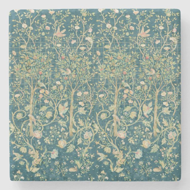William Morris "Melsetter" 1 Stone Coaster (Front)
