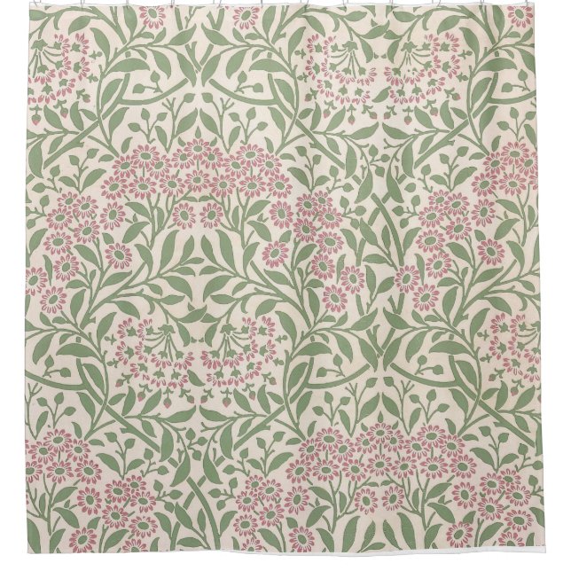 William Morris Michaelmas Daisy Shower Curtain (Front)
